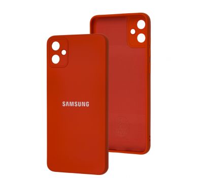 Чохол для Samsung Galaxy A05 (A055) Silicone Full camera червоний