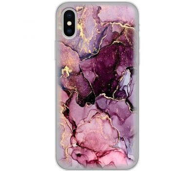 Чохол для iPhone Xs Max MixCase мармур рожевий