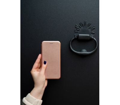 Чохол книжка Premium для Xiaomi Redmi Note 11 Pro рожево-золотистий 3511265