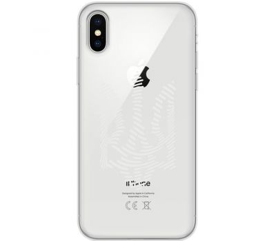 Чохол для iPhone Xs Max MixCase патріотичні білий тризуб