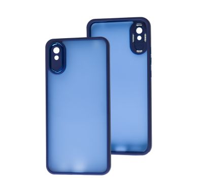 Чохол для Xiaomi Redmi 9A Luxury Metal Lens синій