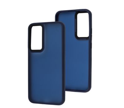 Чохол для Samsung Galaxy A34 (A346) Wave Matte Color midnight blue