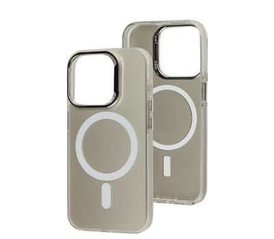 Чохол для iPhone 15 Pro IMD Colors MagSafe silver