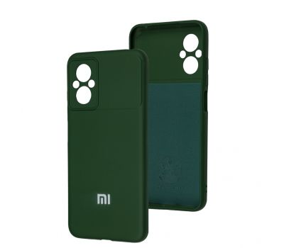 Чохол для Xiaomi Poco M5 Silicone Full camera dark green