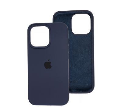 Чохол для iPhone 13 Pro Square Full silicone синій / midnight blue