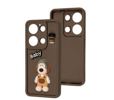 Чохол для Xiaomi Redmi Note 13 Pro 4G / Poco M6 Pro 4G Pretty Things brown / baby