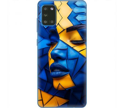 Чохол для Samsung Galaxy A31 (A315) MixCase патріотичні геометрія обличчя