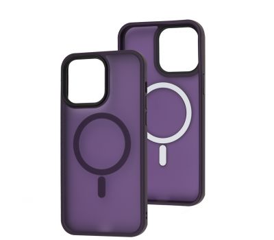 Чохол для iPhone 14 Pro Max WAVE Matte Insane MagSafe deep purple