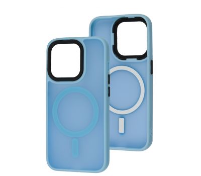Чохол для iPhone 15 Pro Cosmic Magnetic MagSafe light blue