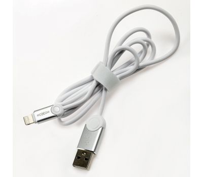 Кабель USB Moxom CC-49 lightning 2.4A white 3515189