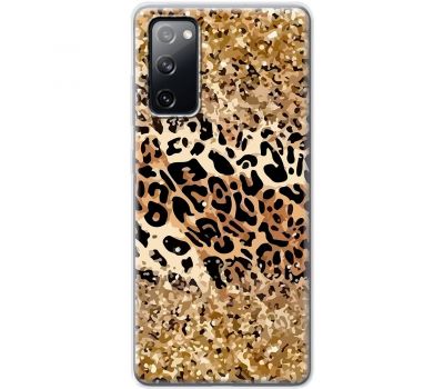 Чохол для Samsung Galaxy S20 FE (G780) MixCase Леопард в блискітках