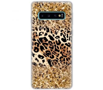 Чохол для Samsung Galaxy S10 (G973) MixCase Леопард