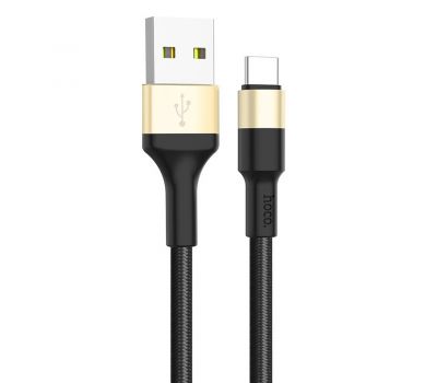 Кабель USB Hoco X26 Xpress Type-C 1m black / gold