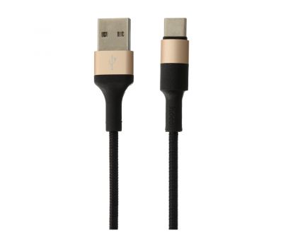 Кабель USB Hoco X26 Xpress Type-C 1m black / gold 3516356