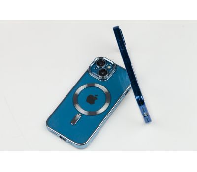 Чохол для iPhone X / Xs Fibra Chrome MagSafe blue 3517192