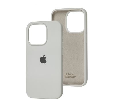 Чохол для iPhone 15 Pro Square Full silicone white