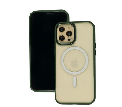 Чохол для iPhone 12 Pro Max Wave Magnetic green