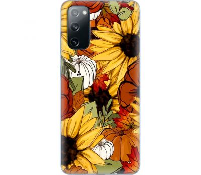 Чохол для Samsung Galaxy S20 (G980) MixCase осінь гарбузи і соняшники