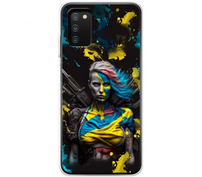 Чохол для Samsung Galaxy A03s (A037) MixCase патріотичні Нездоланна Українка