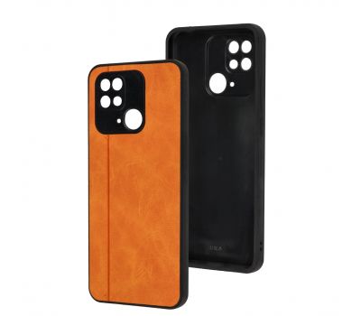 Чохол для Xiaomi Redmi 10C Cosmic Leather orange