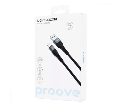 Кабель USB Proove Light silicone lightning 2.4A 1m white 3519224