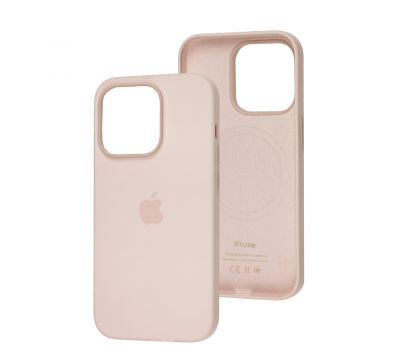 Чохол для iPhone 14 Pro MagSafe Silicone Full Size chalk pink