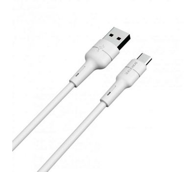 Кабель USB Borofone BX30 microUSB 2.4A 1m white