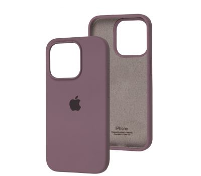 Чохол для iPhone 15 Pro Square Full silicone black currant