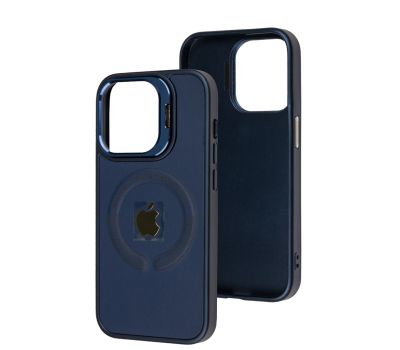 Чохол для iPhone 14 Pro Logo Case MagSafe dark blue