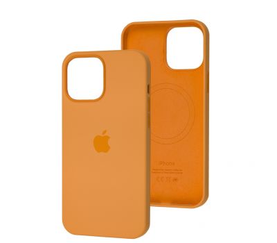 Чохол для iPhone 13 Pro Max MagSafe Silicone Full Size marigold