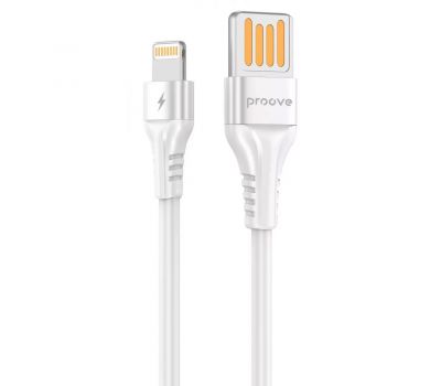 Кабель Proove Double Way Silicone Lightning 2.4A (1m) white