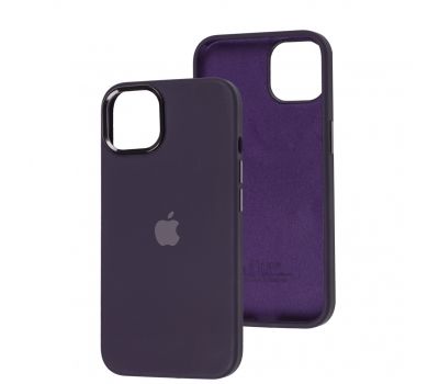 Чохол для iPhone 13 New silicone Metal Buttons elderberry