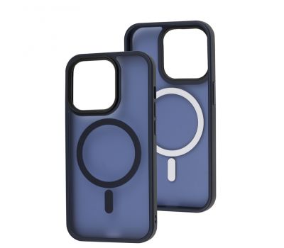 Чохол для iPhone 14 Pro WAVE Matte Insane MagSafe midnight blue