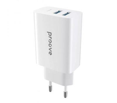 Мереживийарядний пристрій adapt Proove Rapid 30W (2 USB + Type-C) white (білий)