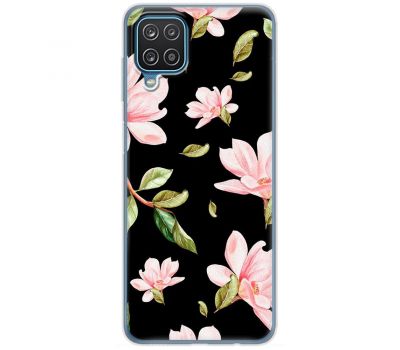 Чохол для Samsung Galaxy A12 / M12 MixCase квіти рожеві квіти