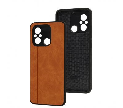 Чохол для Xiaomi Redmi 12C / 11A / Poco C55 Cosmic Leather orange