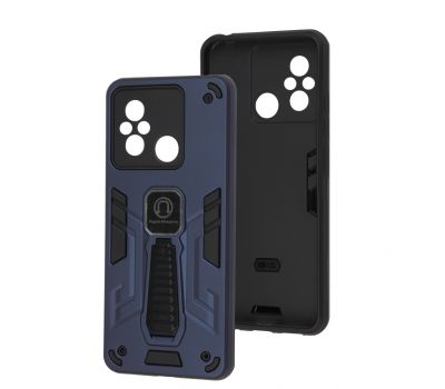 Чохол для Xiaomi Redmi 12C / 11A / Poco C55 Armor Magnetic ударостійкий синій