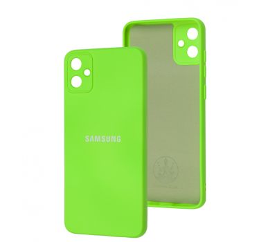 Чохол для Samsung Galaxy A05 (A055) Silicone Full camera neon green