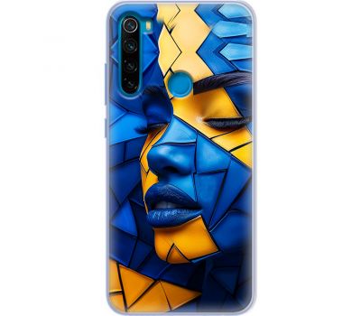 Чохол для Xiaomi Redmi Note 8 MixCase патріотичні геометрія обличчя