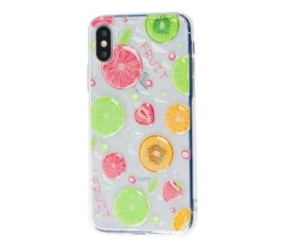 3D чохол Summer для iPhone X / Xs print ківі