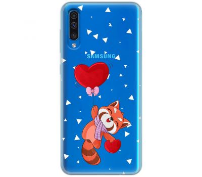 Чохол для Samsung Galaxy A50 / A50S / A30S MixCase день закоханих єнот та кулька