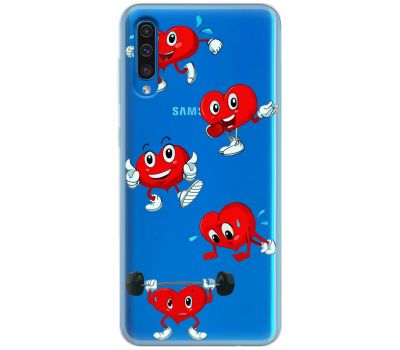 Чохол для Samsung Galaxy A50 / A50S / A30S MixCase день закоханих смайлик сердець