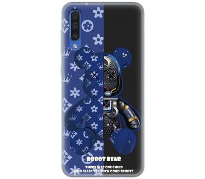 Чохол для Samsung Galaxy A50 / A50s / A30s MixCase робот лого на синьому