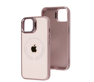 Чохол для iPhone 13 Logo Case MagSafe pink sand