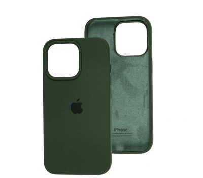 Чохол для iPhone 13 Pro Square Full silicone зелений / cyprus green