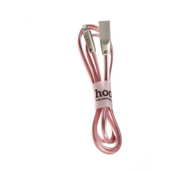 Кабель USB Hoco U9 Zinc Alloy Lightning (1.2 m) розовый 353510