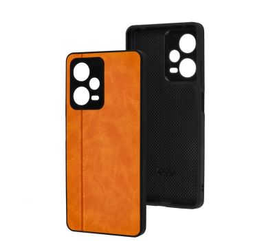 Чохол для Xiaomi Redmi Note 12 Pro 5G Cosmic Leather orange