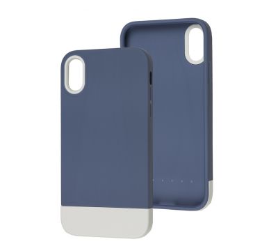 Чохол для iPhone Xr Bichromatic blue/white