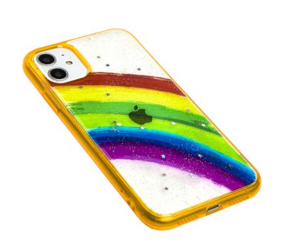 Чохол для iPhone 11 Colorful Rainbow помаранчевий 3531285