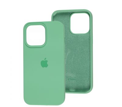 Чохол для iPhone 13 Pro Square Full silicone зелений / spearmint